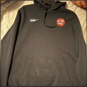 Nike Black Hoodie with Stop Pre Patch